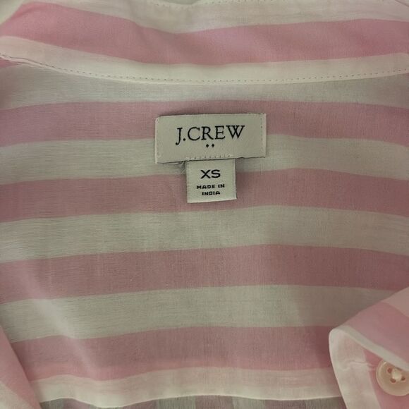 J Crew Cotton Striped Blouse Size XS - Picture 8 of 11